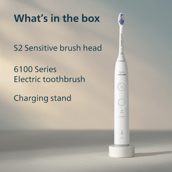 Электрическая зубная щётка Philips Sonicare 6100 HX7400/01, белый в Севастополе