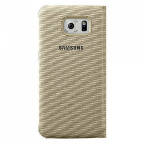 Чехол для Samsung Galaxy S6 S-View Cover (EF-CG920BFE), Gold в Севастополе