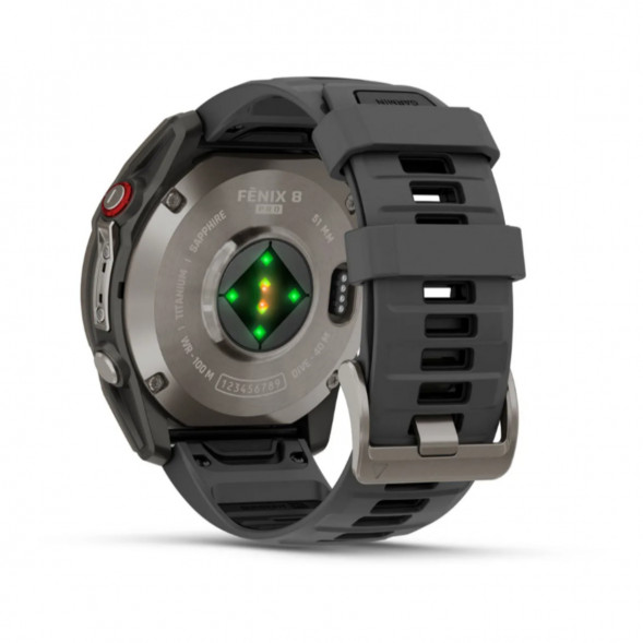 Умные часы Garmin Fenix 8 PRO, 51 мм, AMOLED, Sapphire, Titanium with Graphite/Black Silicone Band 010-03199-10 в Севастополе