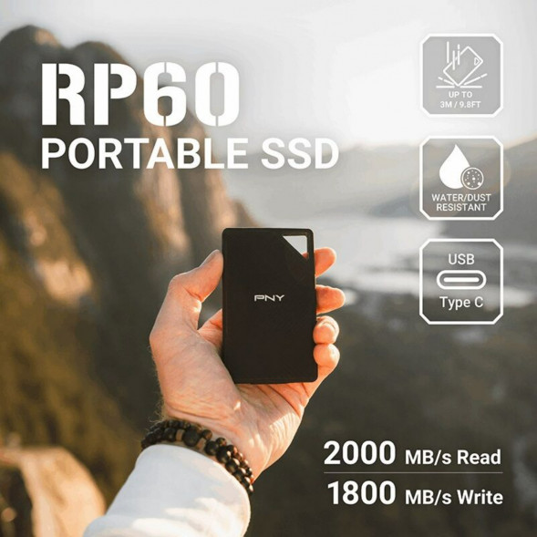 Внешний диск SSD PNY RP60 (PSDOGS3060-2TB-RB), 2 TB в Севастополе