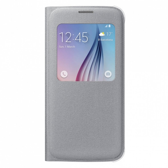 Чехол для Samsung Galaxy S6 S-View Cover (EF-CG920BSE), Silver в Севастополе