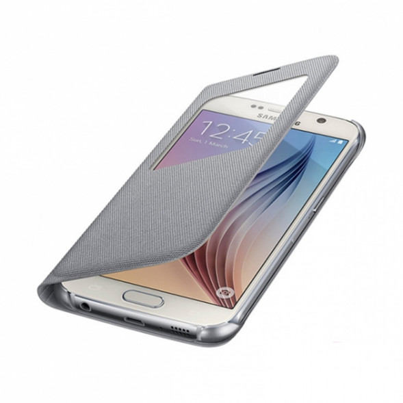 Чехол для Samsung Galaxy S6 S-View Cover (EF-CG920BSE), Silver в Севастополе