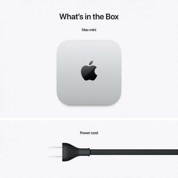 Компьютер Apple Mac mini M4 2024 (MU9D3) (10 Core GPU, 16ГБ, 256ГБ SSD, Apple, macOS), серебристый в Севастополе