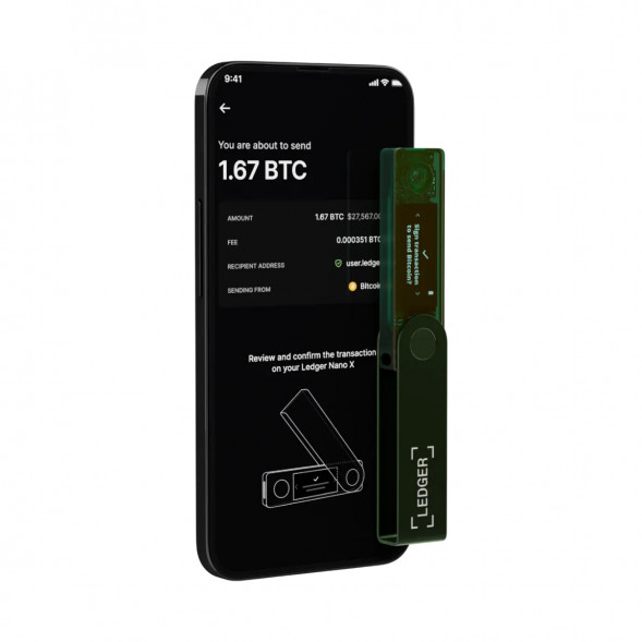 Аппаратный криптокошелёк Ledger Nano X, Emerald Green в Севастополе