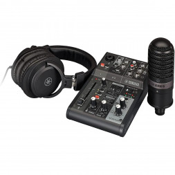 Микшер для стриминга Yamaha AG03MK2 LSPK Live Stream Black с аксессуарами