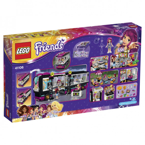 Конструктор LEGO Friends 41106 Поп звезда: гастроли в Севастополе