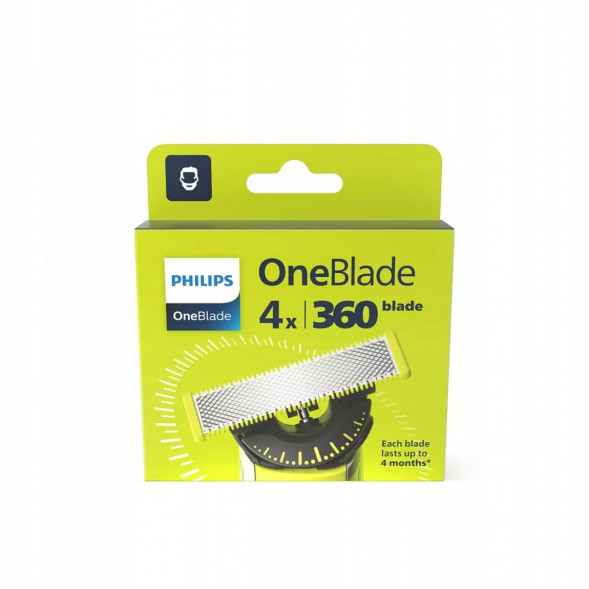 Сменные лезвия Philips Oneblade 360 QP440/50, 4 шт. в Севастополе