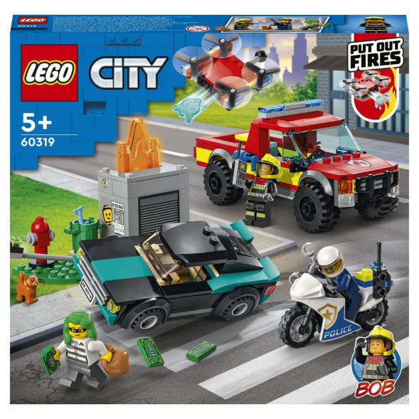 Конструктор LEGO City Fire 60319 Пожарная бригада и полицейская погоня в Севастополе