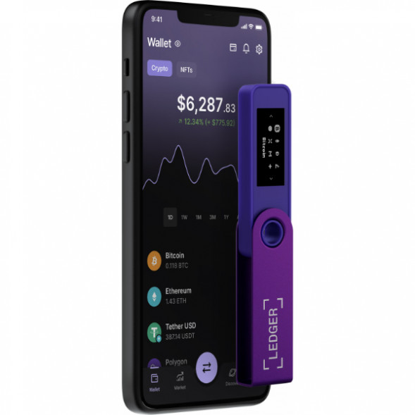 Криптокошелек Ledger Nano S Plus 1 шт., Purple Amethyst в Севастополе