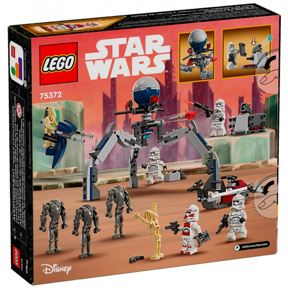 Конструктор LEGO Star Wars 75372 Боевой набор солдат-клонов и боевых дроидов в Севастополе