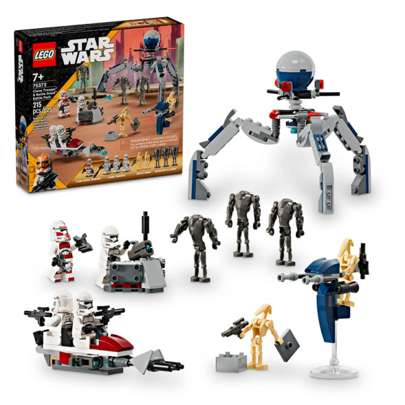 Конструктор LEGO Star Wars 75372 Боевой набор солдат-клонов и боевых дроидов в Севастополе