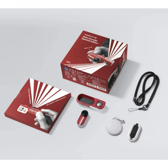 Экшн-камера Insta360 Go 3S Retro Bundle Special Edition 128ГБ, Red в Севастополе