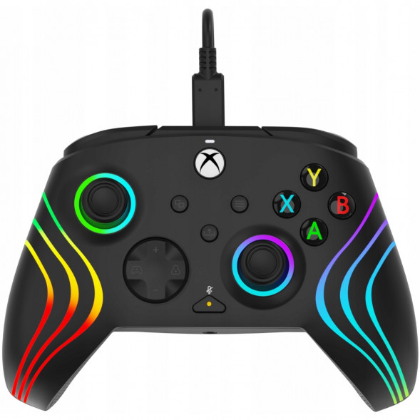 Геймпад проводной PDP для Xbox Afterglow Wave, Black в Севастополе