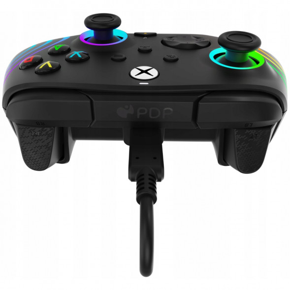 Геймпад проводной PDP для Xbox Afterglow Wave, Black в Севастополе