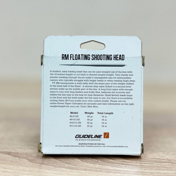 Рыболовная леска Guideline Power Taper RM Float #9/10, 16m, 45gm, Mist Blue в Севастополе