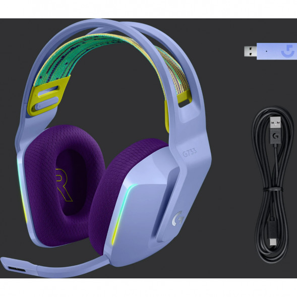 Игровая гарнитура Logitech G733 RGB Lightspeed Wireless, сиреневый в Севастополе