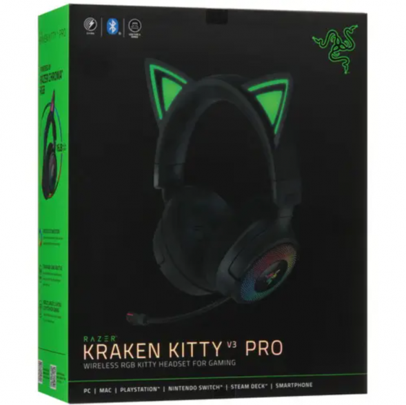 Наушники Razer Kraken Kitty V3 Pro черный 2025 в Севастополе