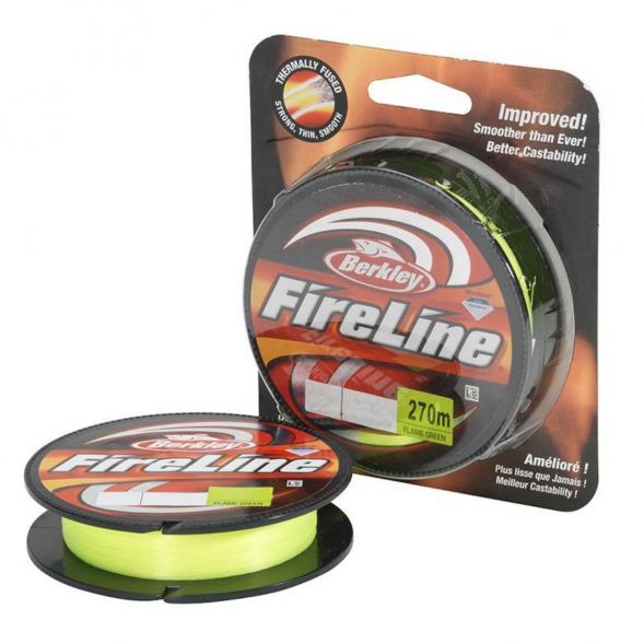 Леска Berkley FireLine 0,1mm 5,9kg 270m, Flame Green (зелёный неон) в Севастополе