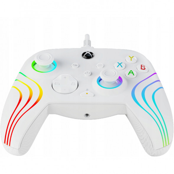 Геймпад проводной PDP для Xbox Afterglow Wave, White в Севастополе