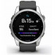 Умные часы Garmin Fenix 7s серебристый с графитовым силиконовым ремешком 010-02539-01 в Севастополе