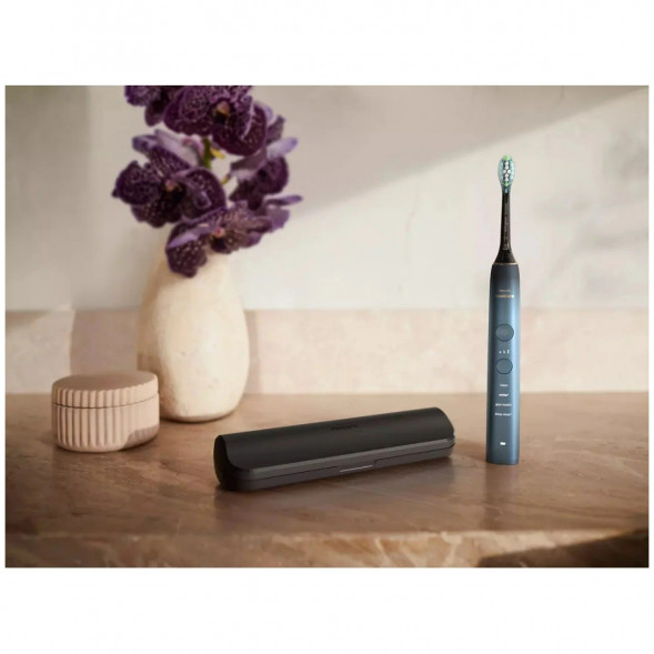 Электрическая звуковая зубная щетка Philips Sonicare DiamondClean 9000 HX9911/88, темно-синий в Севастополе