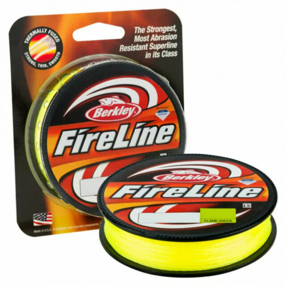 Леска Berkley FireLine 0,32mm 23,5kg 270m, Flame Green (желтый неон) в Севастополе