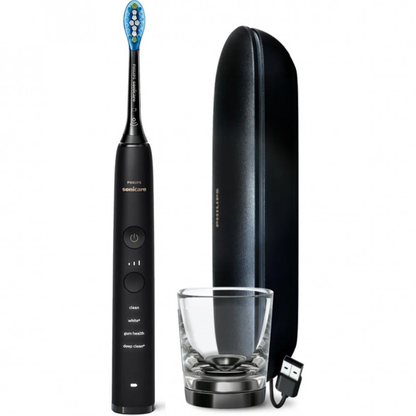 Электрическая зубная щетка Philips Sonicare Diamond Clean 9000 с USB-футляром и зарядным стеклом HX9911/09 в Севастополе