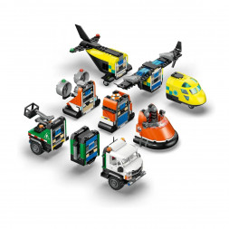 Конструктор LEGO City 60505 Самолет, сервисный грузовик и судно на воздушной подушке