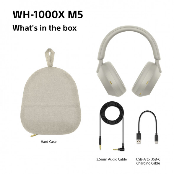 Беспроводные наушники Sony WH-1000XM5, серебристый в Севастополе
