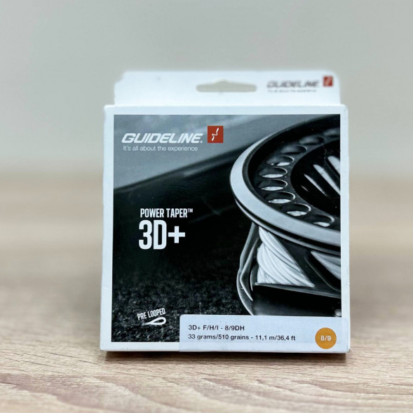 Рыболовная леска Guideline Power Taper 3D+ #37761 8/9 DH, Yellow в Севастополе