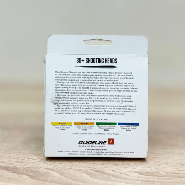 Рыболовная леска Guideline Power Taper 3D+ #37761 8/9 DH, Yellow в Севастополе