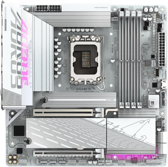 Материнская плата Gigabyte B860M AORUS ELITE WIFI6E ICE (LGA1851, mATX) в Севастополе