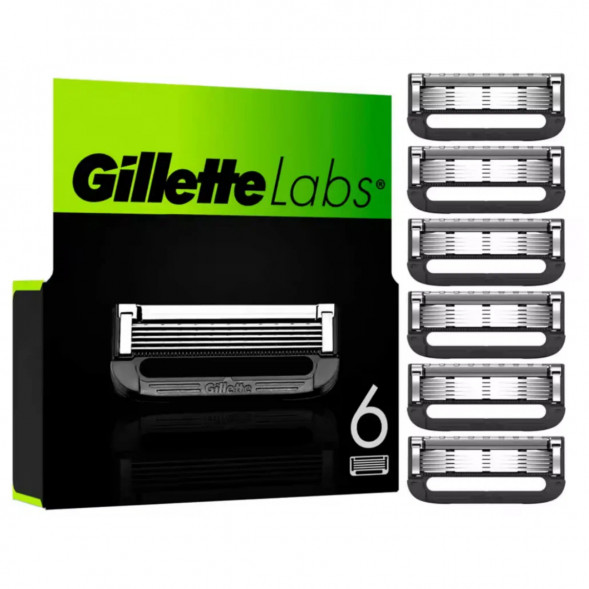 Лезвия для бритвы Gillette Labs, 6 шт. в Севастополе