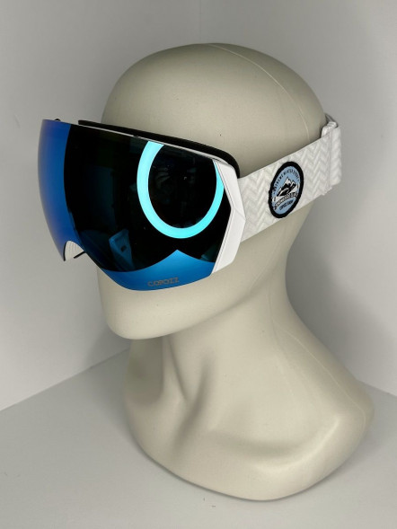 Горнолыжные очки для сноуборда Copozz (голубой, белый) в Севастополе