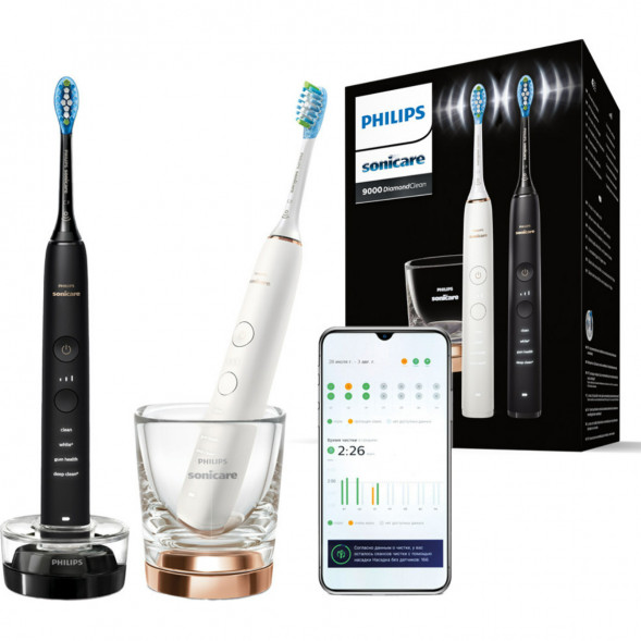 Набор из 2 электрических зубных щеток Philips Sonicare HX9914/57 9000 DiamondClean в Севастополе