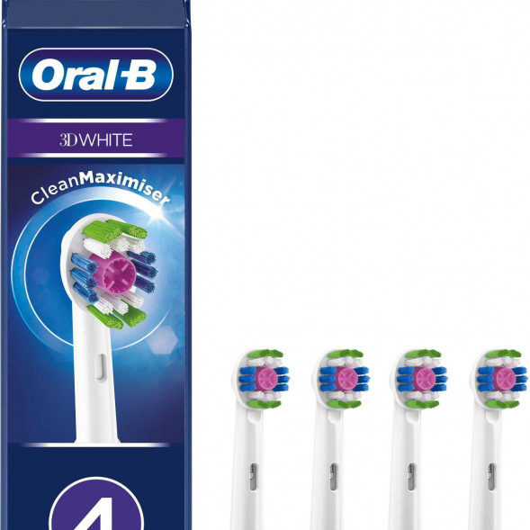 Насадки на зубные щетки Oral-B 3D White, 4 шт. в Севастополе