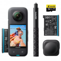 Экшн-камера Insta360 X3 Adventure Kit Bundle (CINSAAQU)