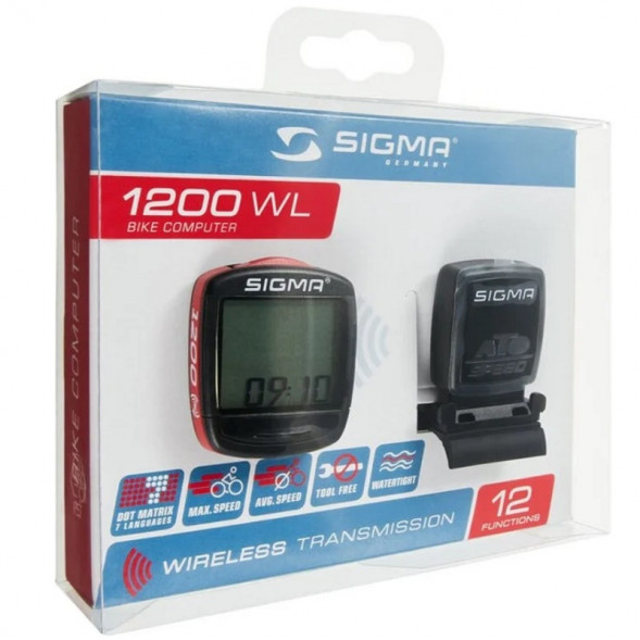 Велокомпьютер беспроводной 12 функций Sigma BC 1200 WL в Севастополе