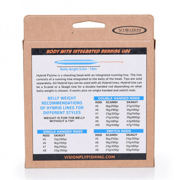 Рыболовная леска Vision Hybrid Body, 19g/290gr Floating Head 5.80m VHY19F в Севастополе