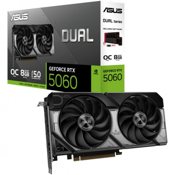 Видеокарта ASUS GeForce RTX 5060 Dual OC 8Gb (DUAL-RTX5060-O8G) в Севастополе