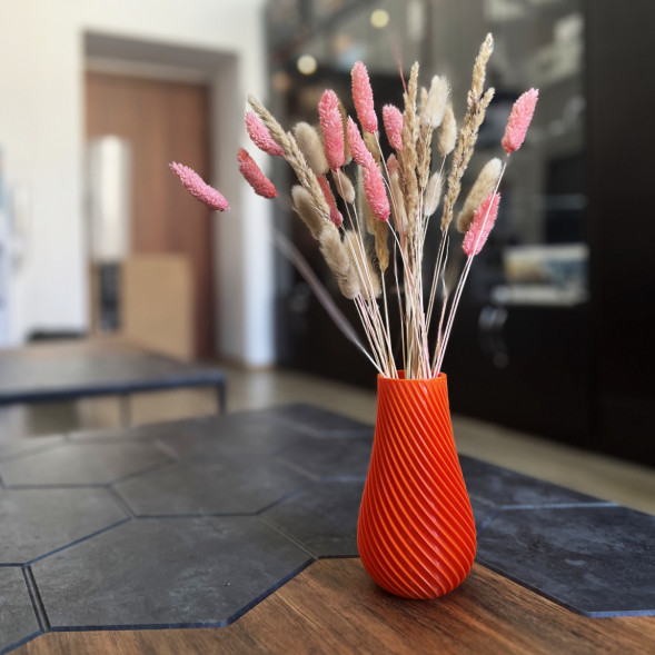 Ваза для сухоцветов HatRom Spiral, оранжевый в Севастополе