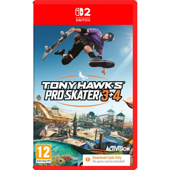 Игра Tony Hawk&amp;#039;s Pro Skater 3+4 (код загрузки) [Nintendo Switch 2, английская версия] в Севастополе
