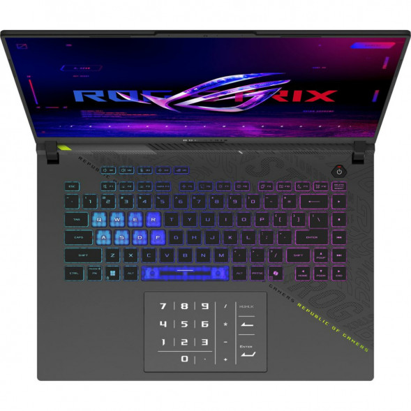 Ноутбук ASUS ROG Strix G16 G614PP-TS207 (16&amp;quot;, IPS, AMD Ryzen 9 8940HX 2.4ГГц, 16 ядер, 32ГБ DDR5, 512ГБ SSD, NVIDIA GeForce RTX 5070 8 ГБ, без ОС), серый в Севастополе