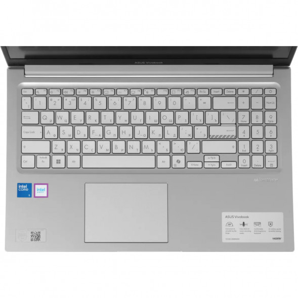 Ноутбук ASUS Vivobook 15 X1504MA-BQ224 (15.6&amp;quot;, IPS, Intel Core 5 320 1.5ГГц, 6 ядер, 8ГБ DDR5, 512ГБ SSD, Intel Graphics, без ОС), серебристый в Севастополе