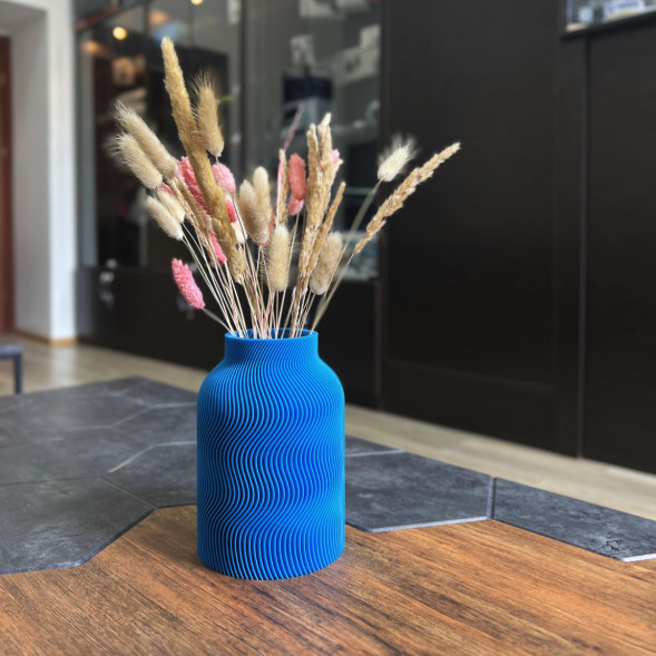 Ваза для сухоцветов HatRom Wave, синий в Севастополе