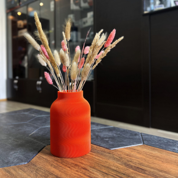 Ваза для сухоцветов HatRom Wave, оранжевый в Севастополе