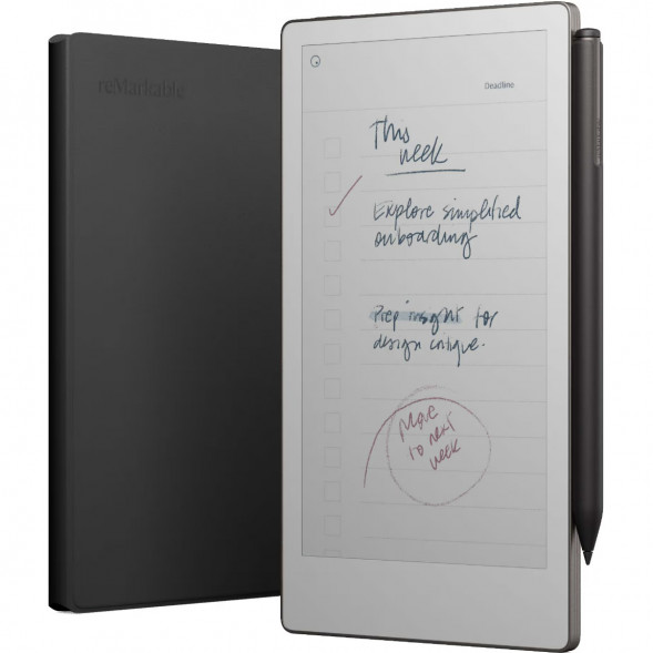Графический планшет reMarkable Paper Pro Move + Стилус MarkerPlus + Чехол BookFolio Premium Leather, Black в Севастополе