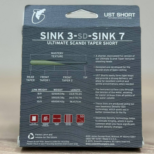 Рыболовная леска Scientific Anglers UST Short St-11/12-S3/S7 Sink 3-CD-Sink 7 132312 в Севастополе