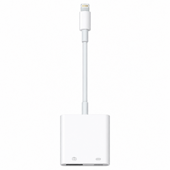Разъем Apple Lightning - USB/Lightning, белый в Севастополе