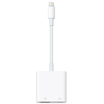 Разъем Apple Lightning - USB/Lightning, белый в Севастополе